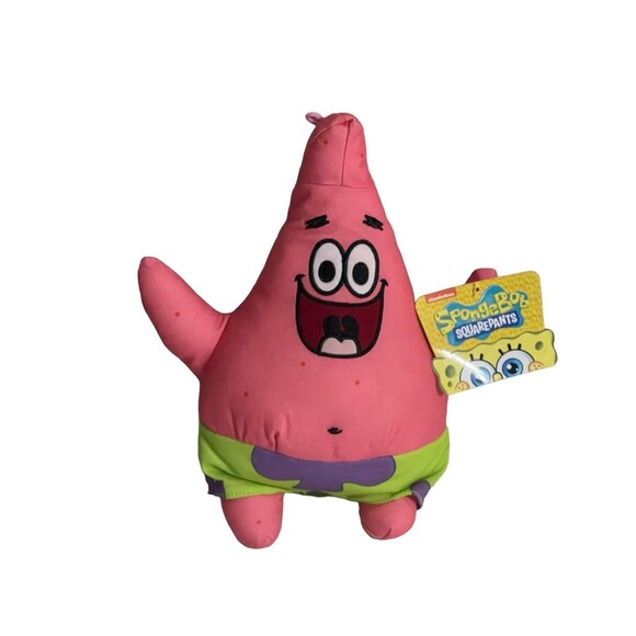 SpongeBob SquarePants Patrick Star 10" Stuffed Animal Plush Toy With Tag - Picture 1 of 13
